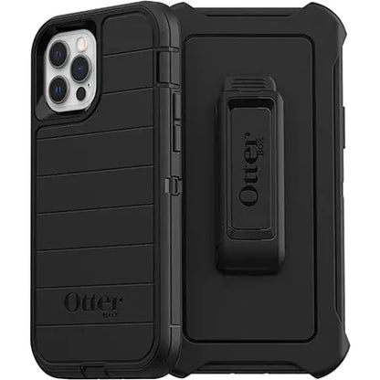 OtterBox Defender Rugged Case for iPhone 12 & iPhone 12 PRO (NOT Mini/Max) - Non-Retail Package (iPhone 12 & 12 Pro (ONLY) Black)