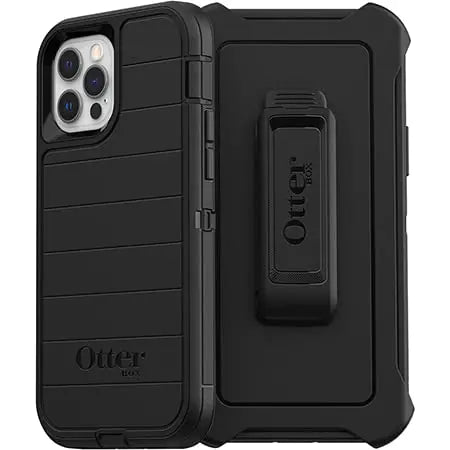 OtterBox Defender Rugged Case for iPhone 12 & iPhone 12 PRO (NOT Mini/Max) - Non-Retail Package (iPhone 12 & 12 Pro (ONLY) Black)